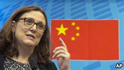 欧盟贸易专员塞西莉亚·马尔姆斯特伦（Cecilia Malmstrom）在北京对外经济贸易大学讲话（2016年7月11日）