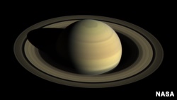 卡西尼航天器拍到的土星照片