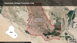 Map of Nasiriyah, Dhiqar Province, Iraq 