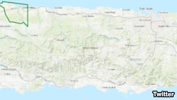 波多黎各西北部瓜加塔卡湖地圖